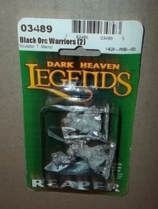 Reaper Miniatures Black Orc Warriors (2)  NEW 2008 warhammer d&d frostgrave - Picture 1 of 3