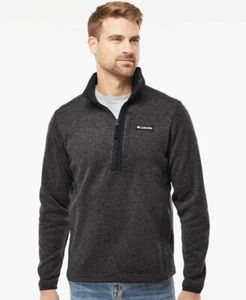 Columbia Men's Sweater Weather Half-Zip Black Heather Size XXL - NWT - Picture 1 of 11