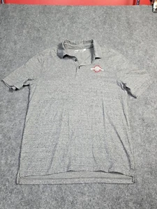 Disney Polo Shirt Adult Medium Gray Wilderness Lodge Embroidered Parks Mens - Picture 1 of 10