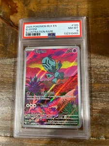 POKEMON 2025 Black Bolt Illustration Rare ELGYEM #120 PSA 8 RARE - Picture 1 of 2