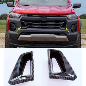Carbon Fiber Side Air Vent Grille Cover Trim For Chevrolet Colorado 2023-2025 - Picture 1 of 10