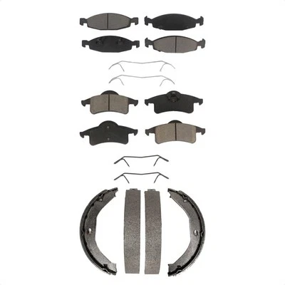 Ceramic Front Brake Pads Rear Shoes Kit for Jeep Grand Cherokee 1999-2002 oe03 - Image 1 of 4