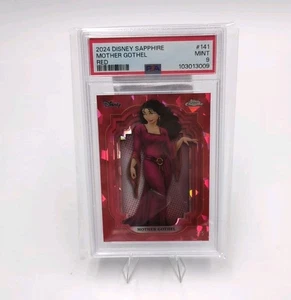 2024 Topps Chrome Disney Sapphire Mother Gothel (Tangled) Red Wave /5 PSA 9 - Bild 1 von 2