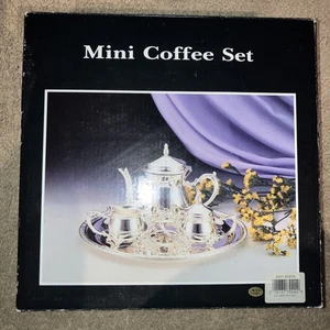 Vintage 4 Stk. Versilbertes Mini Kaffeeservice - Bild 1 von 5