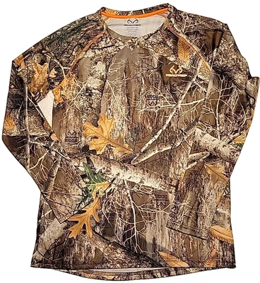 REALTREE EDGE Shirt Camouflage Long Sleeve Polyester-Spandex Men's Small 34-36 - Image 1 of 4