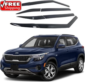 AUTOCLOVER Tape-On Regenschutz Fensterblenden 6 Stück Set für Kia Seltos 2021  - Bild 1 von 7