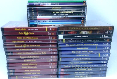 LOT OF 39 A&E HISTORY CHANNEL DVDS - BRAND NEW DVD LOT - Image 1 of 4