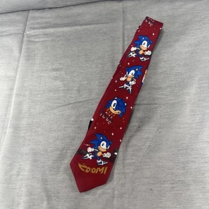 Vintage Sonic The Hedgehog Boys Neck Tie Sega 1994 Rare "Dude With A Tude" Zoom - Bild 1 von 5