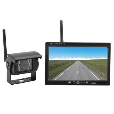› Vehicle Backup Camera System 7in Display Monitor IR Night Vision IP68 - Image 1 of 4