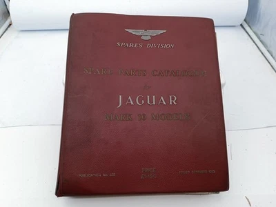 Manuale officina Jaguar Mark 10 X catalogo ricambi con esplosi originale ed 1962 - Immagine 1 di 4