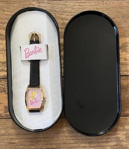 Vintage Barbie 1996 Womens Wrist Watch Mattel Ponytail Doll Head Graphic - Picture 1 of 4
