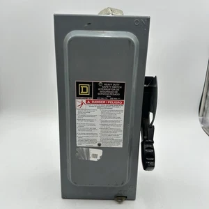 Square D Disconnect 30 Amp 240 Voltios 3 Fases Cat# H321N Fusible - Imagen 1 de 10