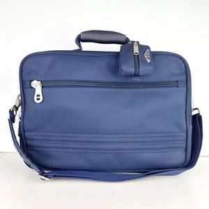 Bric's Avias Small Carry On Navy Blue Canvas Weekend Adjustable Strap Bag - Picture 1 of 18