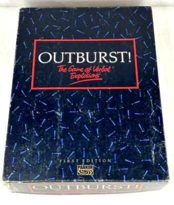 Outburst First Edition Vintage 1988 Board Game by Parker Games Complete - Image 1 of 4