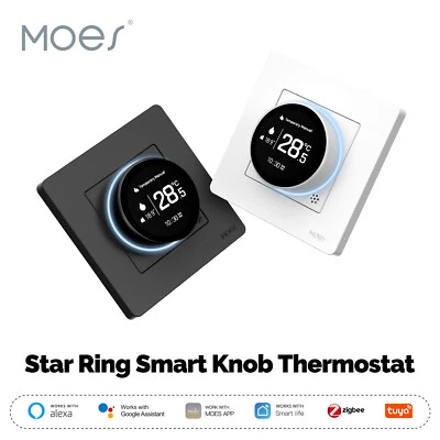 MOES ZigBee Smart Thermostat Fußbodenheizung Knopf Raumthermostat Alexa Google - Bild 1 von 4