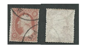 Scott 26, 3c Washington, TIPO III, VF, DT, MUTE TOWN Cancelar, LACROSSE, Wisconsin - Imagen 1 de 2