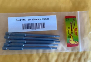 Torx Schraubendreher Bit lang T15 magnetisch 150/100 mm 4" S2 (5 Stück) - Bild 1 von 5