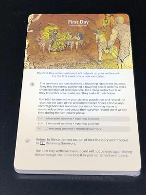 ADAM POOTS GAMES Kingdom Death: Monster 1.6 Core Game - Settlement Events Card Deck