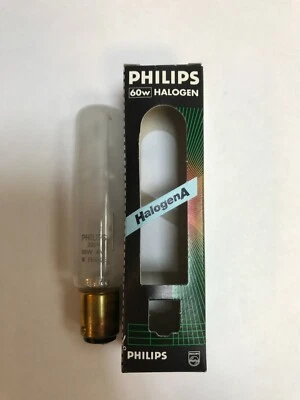   PHILIPS HalogenA Röhrenlampe Glühlampe  Matt B15d  230V 60W Type:14008 HALOGEN - Bild 1 von 3