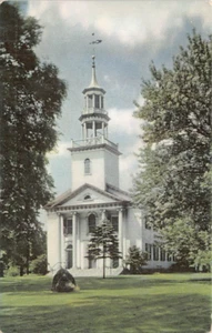 Postcard OH: Congregational Church, Talmadge, Ohio, Sohio Let's Explore Ohio - Picture 1 of 2