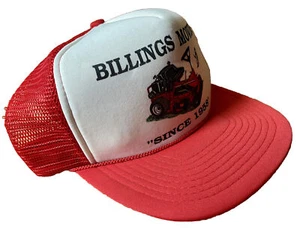 1980s 1990s BILLINGS MOWERS SNAPPER FOAM TRUCKER BASEBALL CAP HAT CHESAPEAKE, VA - Picture 1 of 7