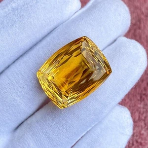 Piedras preciosas sueltas corte cojín cóncavo citrino natural 39,90 quilates para hacer joyas - Imagen 1 de 4