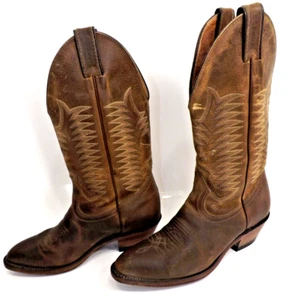 Botas occidentales BOULET 1828 Thunderbird diseño ala cuero marrón: para hombre talla 71/2 - Imagen 1 de 15