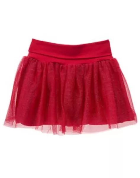 NWT Gymboree Holiday Shop Girls Skirt Red Tulle Tutu Girls 4,6,7,8,10 - Image 1 of 1