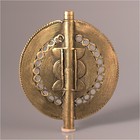 13439 Akan Bronze Perlen  Anhänger Wachsausschmelzverfahren Ashanti.