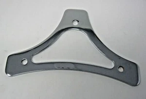 Chrome Passenger Back Rest Pad Mount Plate For Harley - No Hardware - Picture 1 of 4
