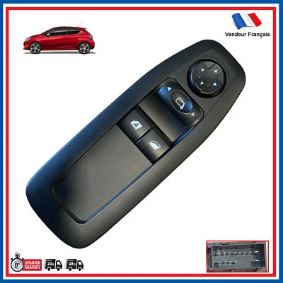 Platine Lève Vitre Avant Gauche pour PEUGEOT 208 I à partir de 2012 - 96758211ZD - Photo 1/4