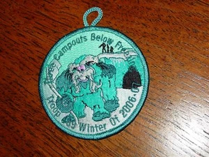 BSA Boy Scouts Patch Badge Three Campouts Below Freezing Troop 499 2006-07 - Picture 1 of 2