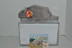 Ty Beanie Baby~#4031~4ta generación~tanque~armadillo~9 líneas~buena etiqueta~tarjeta coleccionable~nuevo en caja - Imagen 1 de 3