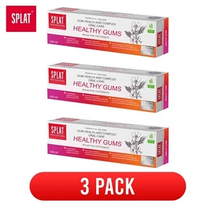 3x 100ml/3.4 oz Splat Professional Healthy Gums Bio Active Toothpaste 3 Pack - Picture 1 of 2