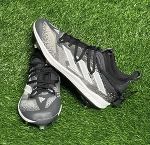 Size 9 - Mens adidas Adizero Afterburner NWV Black White Grey Cleats  - GZ4580 - Picture 1 of 6
