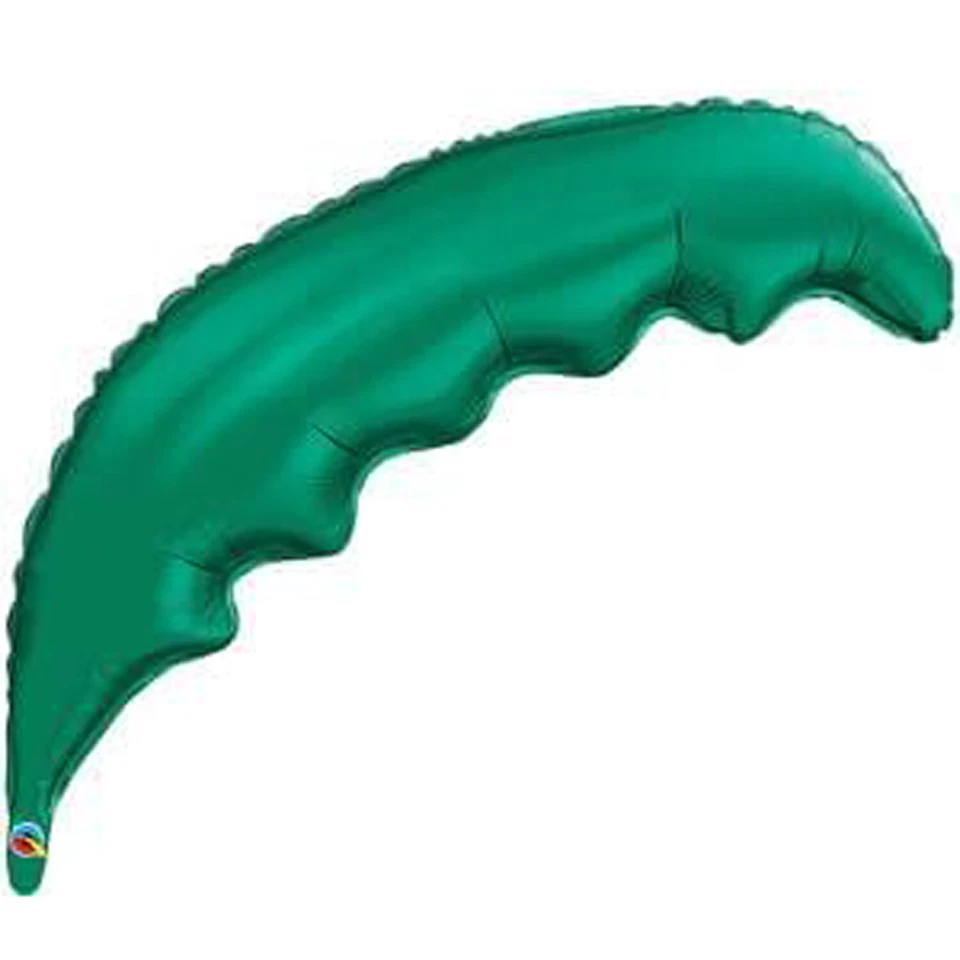 Qualatex Tropical Luau Palm Tree Frond Giant Emerald Green 36" Foil Balloon - Image 1 of 1