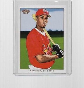 2002 TOPPS 206 BASEBALL SERIES 1 JUSTIN WOODROW SHORTPRINT #153