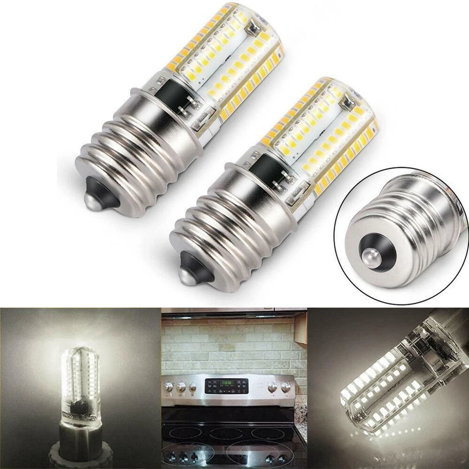 1PCS E17 LED Bulb Microwave Oven Light Dimmable 3W F9X1 Natural White 6000K V1 - Image 1 of 4