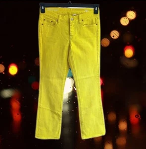 J. Crew Damen Boot Cut Low Rise Jeans hellgelb Größe 29 - Bild 1 von 13