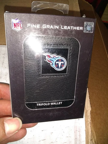 Tennessee Titans Fine Gain Leather Trifold Wallet Cover