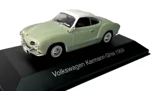 IXO DEAGOSTINI 1/43 DIECAST VOLKSWAGEN KARMANN GUIA 1959 AUTOS MEMORABLES MEXICO - Imagen 1 de 4