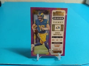 Boleto de temporada 2022 Panini Contenders Baker Mayfield Stardust SSP CASE HIT  - Imagen 1 de 6