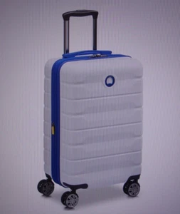 Delsey Air Armour Hartschalen Spinner Gepäck weiß/blau 20" Handgepäck neu - Bild 1 von 7