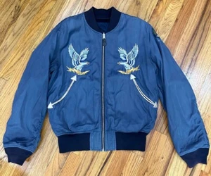 PRE-OWNED MENS  Ralph Lauren RRL Reversible Embroidered Souvenir Bomber Jacket M - Picture 1 of 8