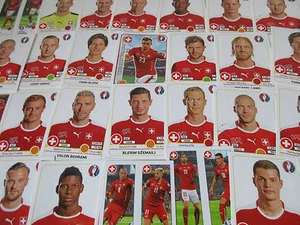 PANINI UEFA EURO 2016 - SCHWEIZ 95 bis 120 Stück VIGNETTE AUFKLEBER zur Auswahl - Bild 1 von 1