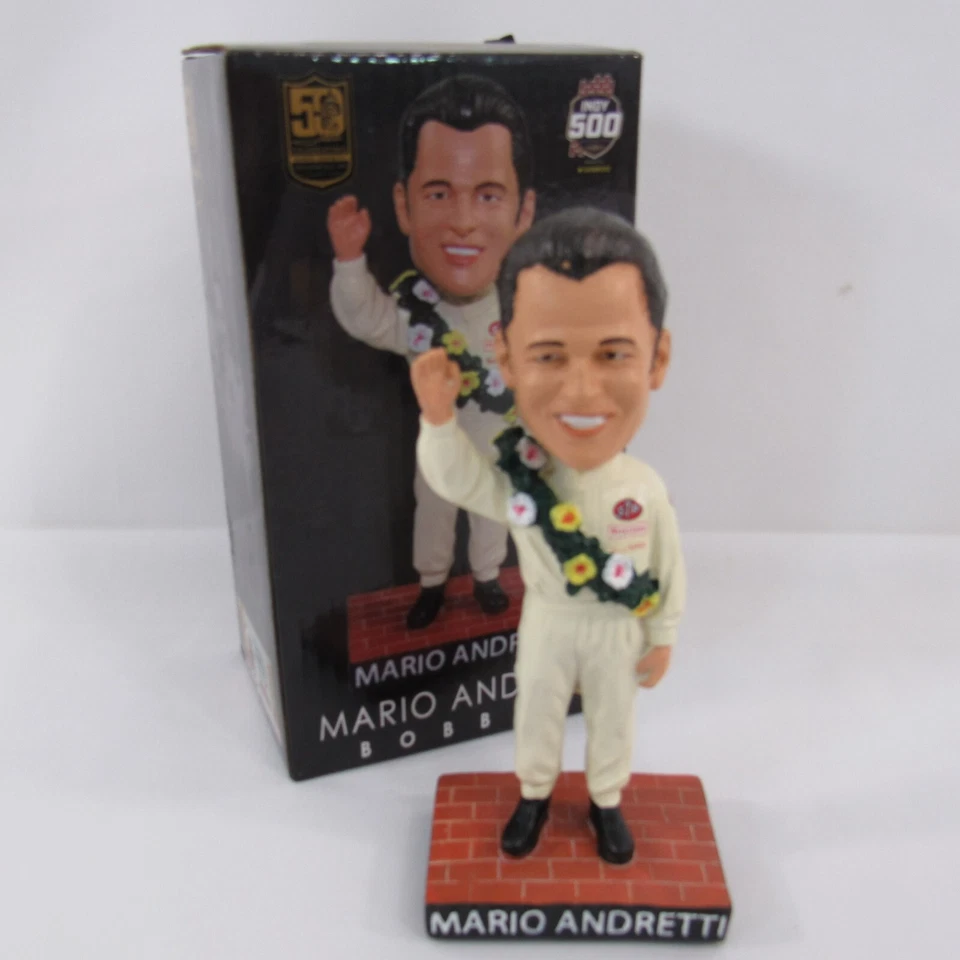 Mario Andretti Kollectico Indy 500 50th Anniversary Bobblehead Bobble Figure