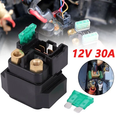 Relé solenoide de arranque para Yamaha YFM 350 400 450 660 Kodiak BigBear Grizzly 30A Foto 1 de 4