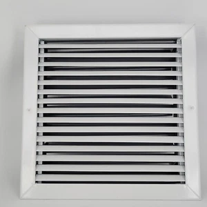 12x12 Single Deflection Register Fixed 45° Horizontal Blade O. B. Damper 6145H-O - Picture 1 of 5