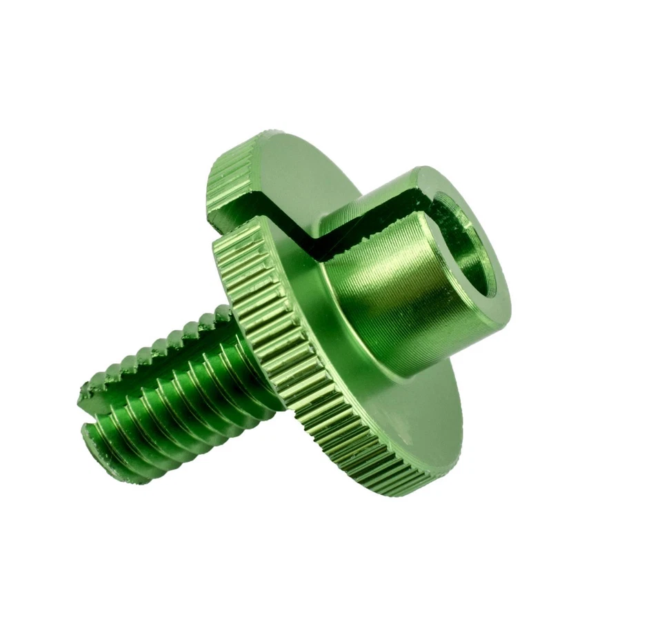 CNC Alu Kupplungs Stellschraube Einstellschraube Einstellrad grün - Bild 1 von 1