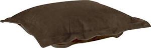 Pouf Ottoman Cushion HOWARD ELLIOTT BELLA Chocolate Brown Polyester Velvet 